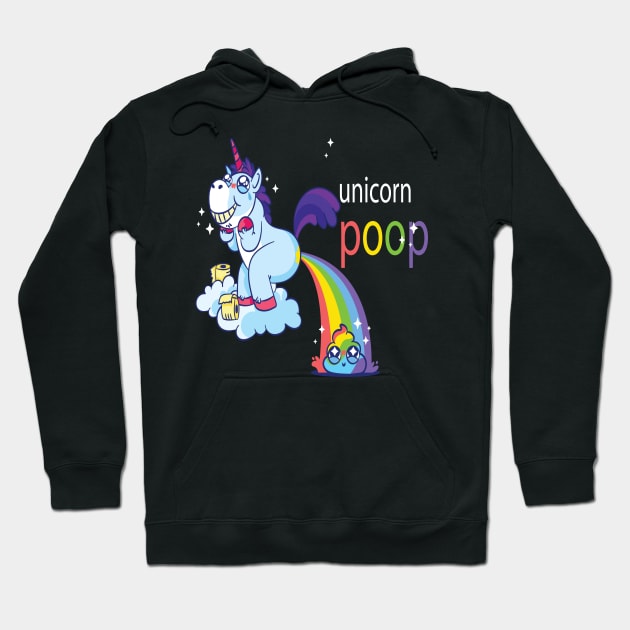 Unicorn Rainbow Poop Emoji Shirt Unicorn Lover Gift Hoodie by NaniMc